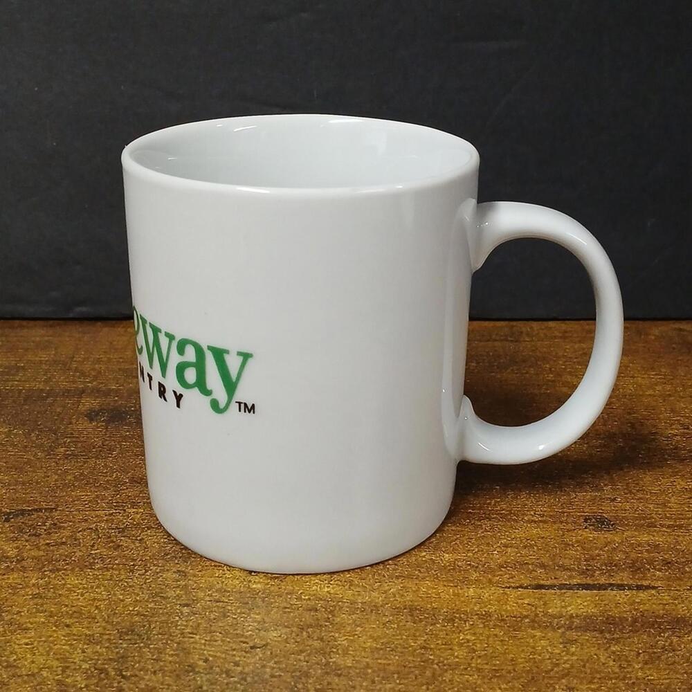 Gateway Country Logo 1990's Vintage Ceramic White Coffee Mug 10oz Cup - Picture 3 of 6